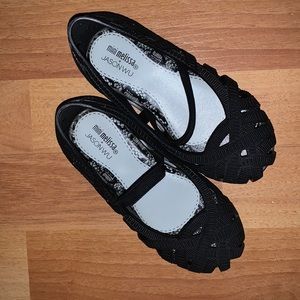 Mini Melissa x Jason Wu Girl’s Black Jelly Shoes